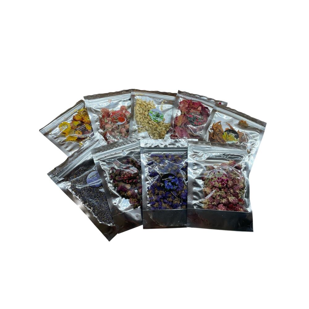 Assorted Dried Flowers Bundle Craft Supply Floral Mix Set Soap Candle Making
